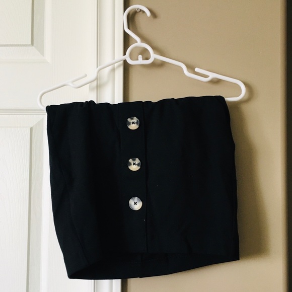 Dynamite Button Pencil Skirt - Picture 2 of 4